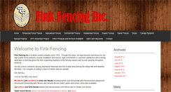 Desktop Screenshot of finkfencing.com